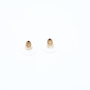 極美品 CHANEL シャネル ココマーク ラウンド スタッドピアス 重量約2.64g 99P刻印 GP メタル 樹脂系 両耳用 中古 4a007075