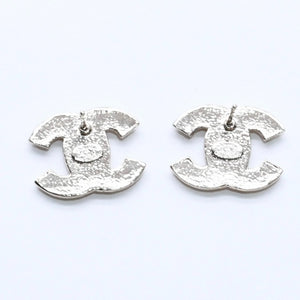 極美品 CHANEL シャネル ココマーク スタッドピアス 重量約3.29g 08C刻印 GP メタル ラインストーン ゴールド ピンク 両耳用 中古 4a007083