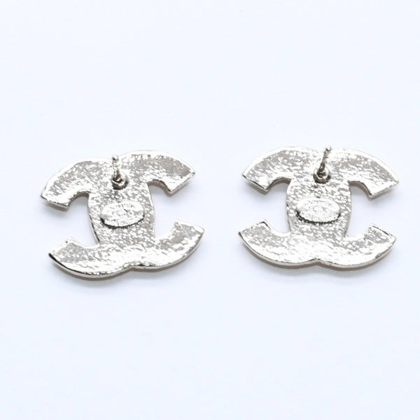 極美品 CHANEL シャネル ココマーク スタッドピアス 重量約3.29g 08C刻印 GP メタル ラインストーン ゴールド ピンク 両耳用 中古 4a007083