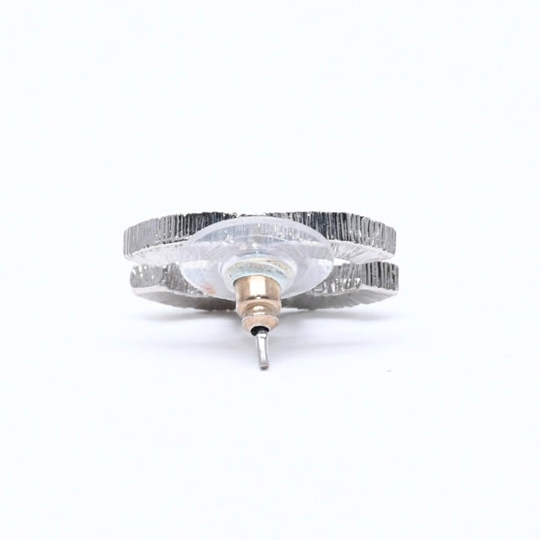 CHANEL シャネル ココマーク ピアス 重量約5.48g 08A刻印 メタル ラインストーン シルバー 両耳用 美品 中古 4a007081