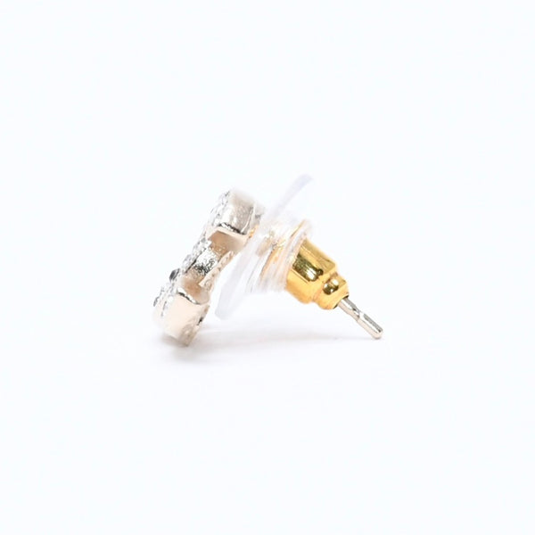 極美品 CHANEL シャネル ココマーク スタッドピアス 重量約2.68g F18V刻印 GP メタル ラインストーン ゴールド 両耳用 中古 4a007082