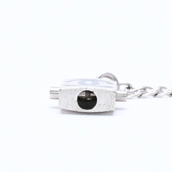 CHANEL シャネル ココマーク カデナ ネックレス 全長約75cm 重量約41.10g 04P刻印 シルバー ブラック メタル 美品 中古 4a007086