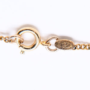極美品 CHANEL シャネル ココマーク ネックレス 重量約3.16g 01A刻印 GP メタル ラインストーン 全長約44.5cm 中古 4a007100