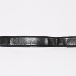 CHROME HEARTS BLT CLASSIC 3PC Classic 3PC Leather Belt Size 32 Black Silver 925 Good Condition Used 4a008575