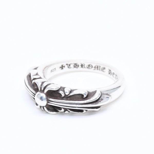 New and unused CHROME HEARTS BABY CLSC FLRL CRS RING Baby Classic Floral Cross Ring Weight 4.68g Size 5.5 Used 4a008572