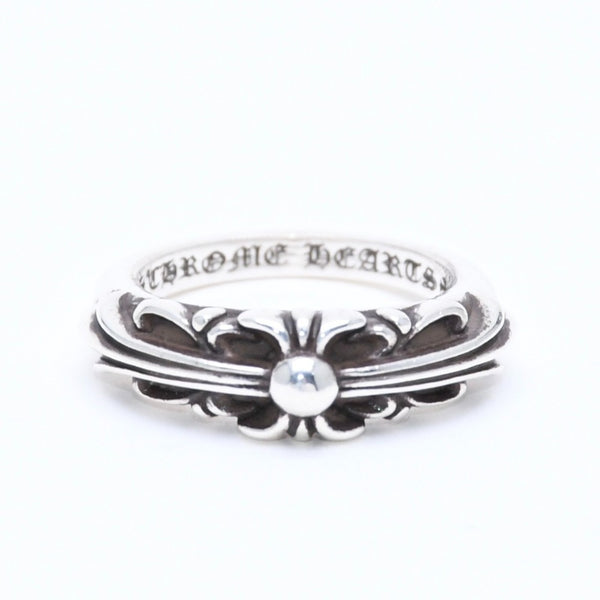 New and unused CHROME HEARTS BABY CLSC FLRL CRS RING Baby Classic Floral Cross Ring Weight 4.68g Size 5.5 Used 4a008572