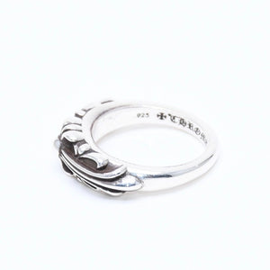 New and unused CHROME HEARTS BABY CLSC FLRL CRS RING Baby Classic Floral Cross Ring Weight 4.68g Size 5.5 Used 4a008572
