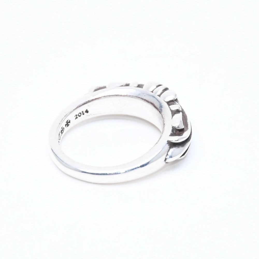 新品未使用 CHROME HEARTS クロムハーツ BABY CLSC FLRL CRS RING ベイビークラシック フローラルクロスリング 重量4.68g サイズ5.5号 中古 4a008572