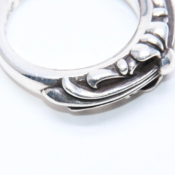 New and unused CHROME HEARTS BABY CLSC FLRL CRS RING Baby Classic Floral Cross Ring Weight 4.68g Size 5.5 Used 4a008572