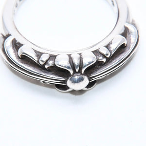 New and unused CHROME HEARTS BABY CLSC FLRL CRS RING Baby Classic Floral Cross Ring Weight 4.68g Size 5.5 Used 4a008572