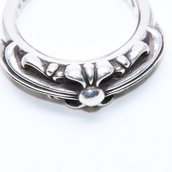 New and unused CHROME HEARTS BABY CLSC FLRL CRS RING Baby Classic Floral Cross Ring Weight 4.68g Size 5.5 Used 4a008572