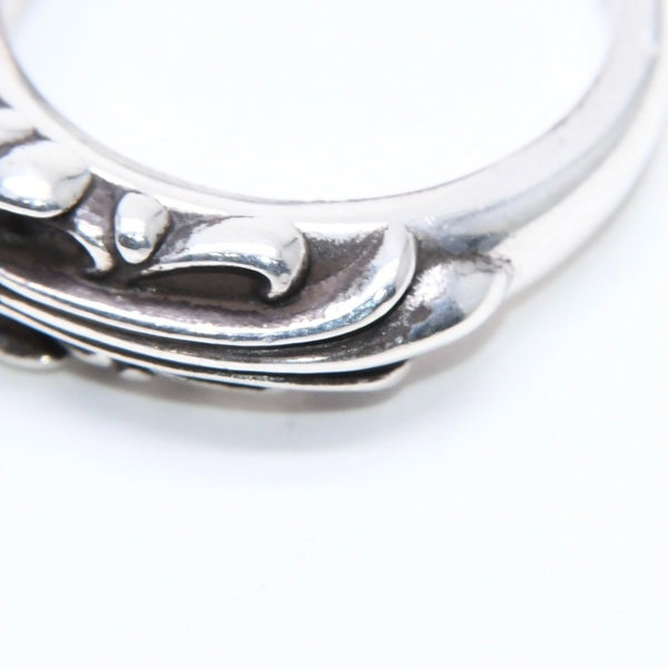 New and unused CHROME HEARTS BABY CLSC FLRL CRS RING Baby Classic Floral Cross Ring Weight 4.68g Size 5.5 Used 4a008572