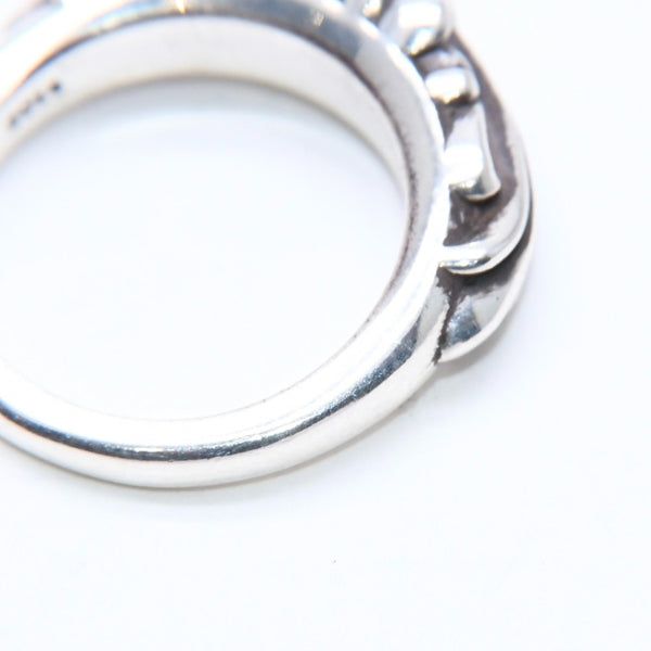 New and unused CHROME HEARTS BABY CLSC FLRL CRS RING Baby Classic Floral Cross Ring Weight 4.68g Size 5.5 Used 4a008572