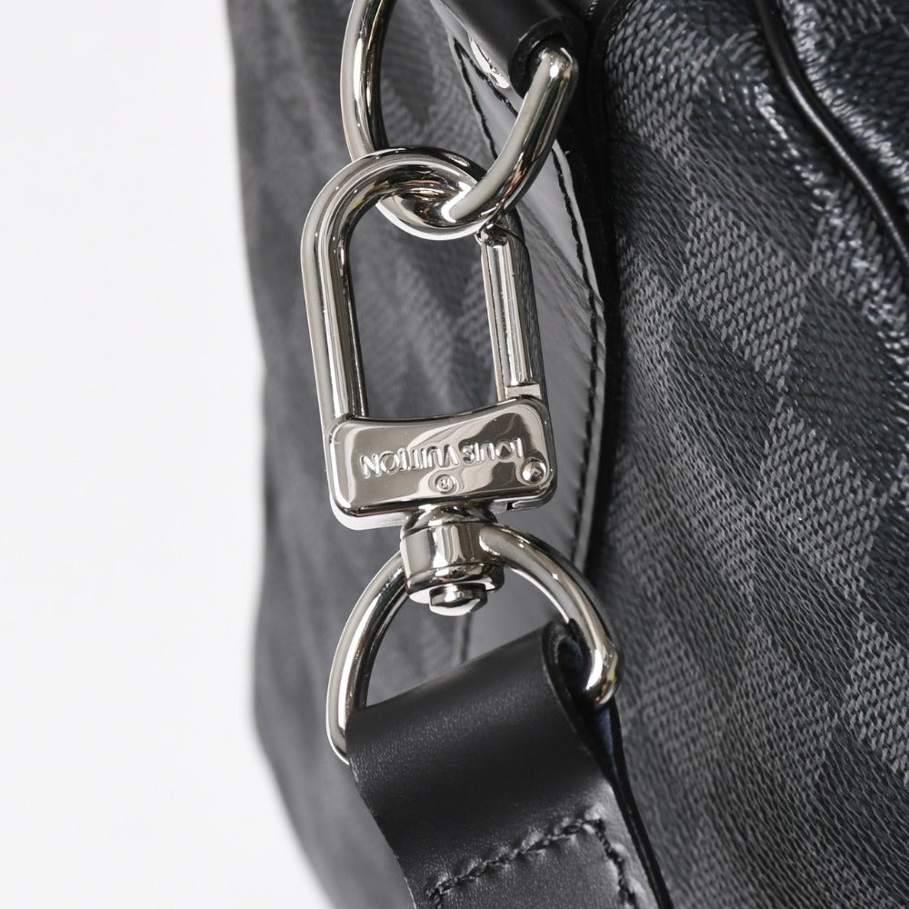 Very good condition LOUIS VUITTON Keepall Bandouliere 55 Boston bag N41413 Damier Graphite Black Used 4a008198