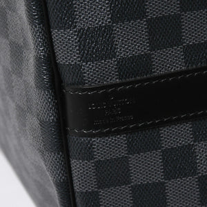 極美品 LOUIS VUITTON ルイヴィトン キーポルバンドリエール55 ボストンバッグ N41413 ダミエグラフィット ブラック 中古 4a008198