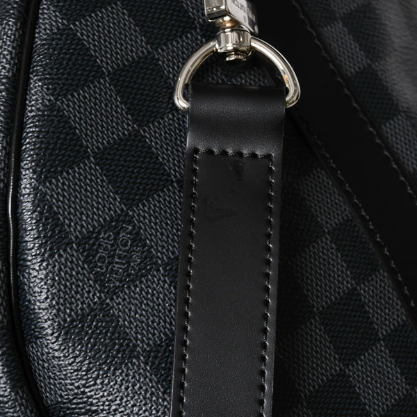 極美品 LOUIS VUITTON ルイヴィトン キーポルバンドリエール55 ボストンバッグ N41413 ダミエグラフィット ブラック 中古 4a008198
