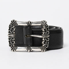 CHROME HEARTS BLT FILIGREE OTJ Filigree OTJ Belt Size 30 Leather Silver 925 Good Condition Used 4a008574