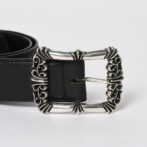 CHROME HEARTS BLT FILIGREE OTJ Filigree OTJ Belt Size 30 Leather Silver 925 Good Condition Used 4a008574