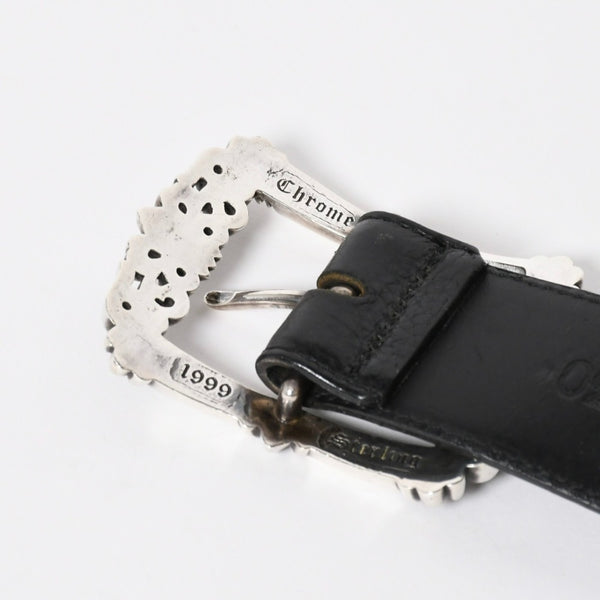 CHROME HEARTS BLT FILIGREE OTJ Filigree OTJ Belt Size 30 Leather Silver 925 Good Condition Used 4a008574