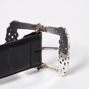 CHROME HEARTS BLT FILIGREE OTJ Filigree OTJ Belt Size 30 Leather Silver 925 Good Condition Used 4a008574
