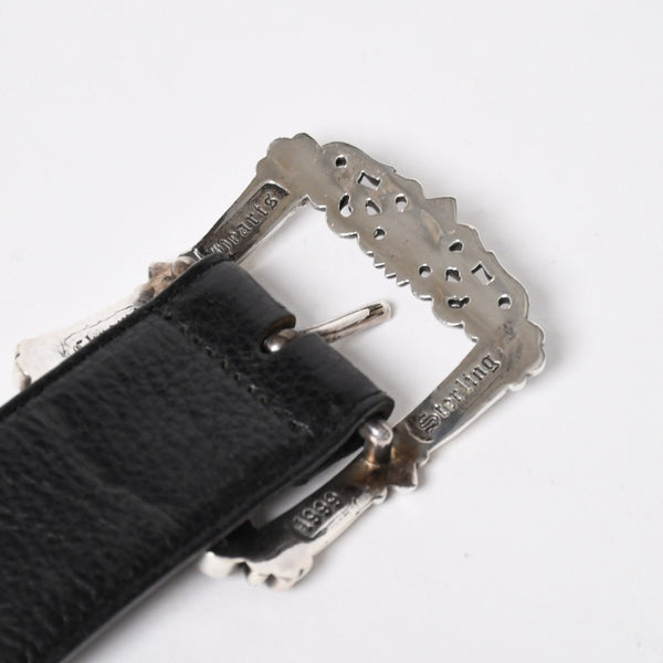 CHROME HEARTS BLT FILIGREE OTJ Filigree OTJ Belt Size 30 Leather Silver 925 Good Condition Used 4a008574