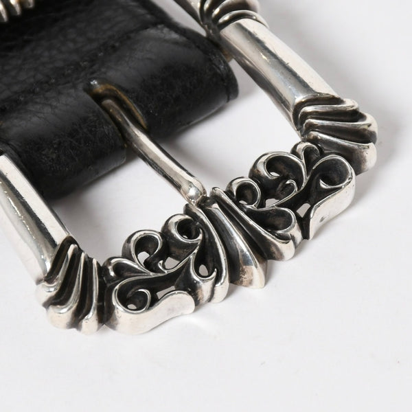 CHROME HEARTS BLT FILIGREE OTJ Filigree OTJ Belt Size 30 Leather Silver 925 Good Condition Used 4a008574