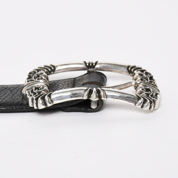 CHROME HEARTS BLT FILIGREE OTJ Filigree OTJ Belt Size 30 Leather Silver 925 Good Condition Used 4a008574