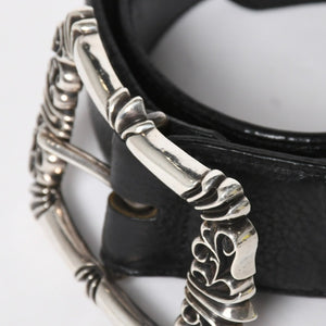 CHROME HEARTS BLT FILIGREE OTJ Filigree OTJ Belt Size 30 Leather Silver 925 Good Condition Used 4a008574