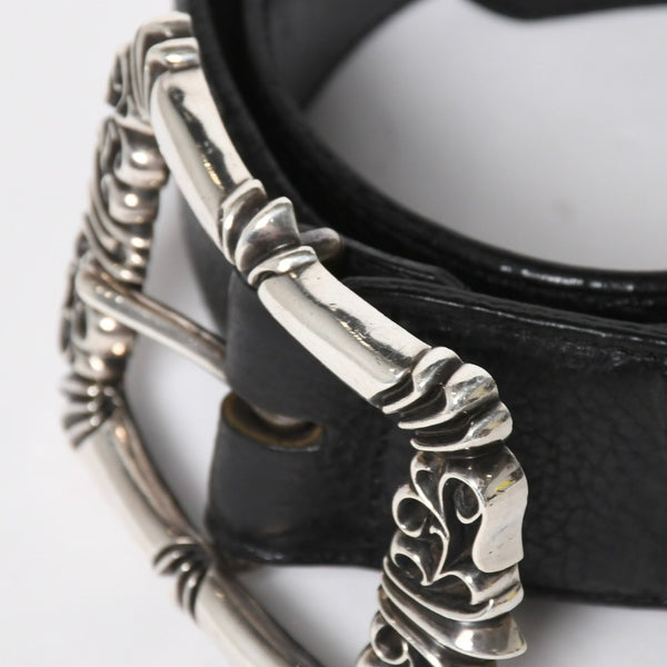 CHROME HEARTS BLT FILIGREE OTJ Filigree OTJ Belt Size 30 Leather Silver 925 Good Condition Used 4a008574