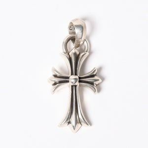 CHROME HEARTS クロムハーツ スモールCHクロス ウィズベイル ペンダント チャーム 重量約24.75g シルバー シルバー925 美品 中古 4a007037