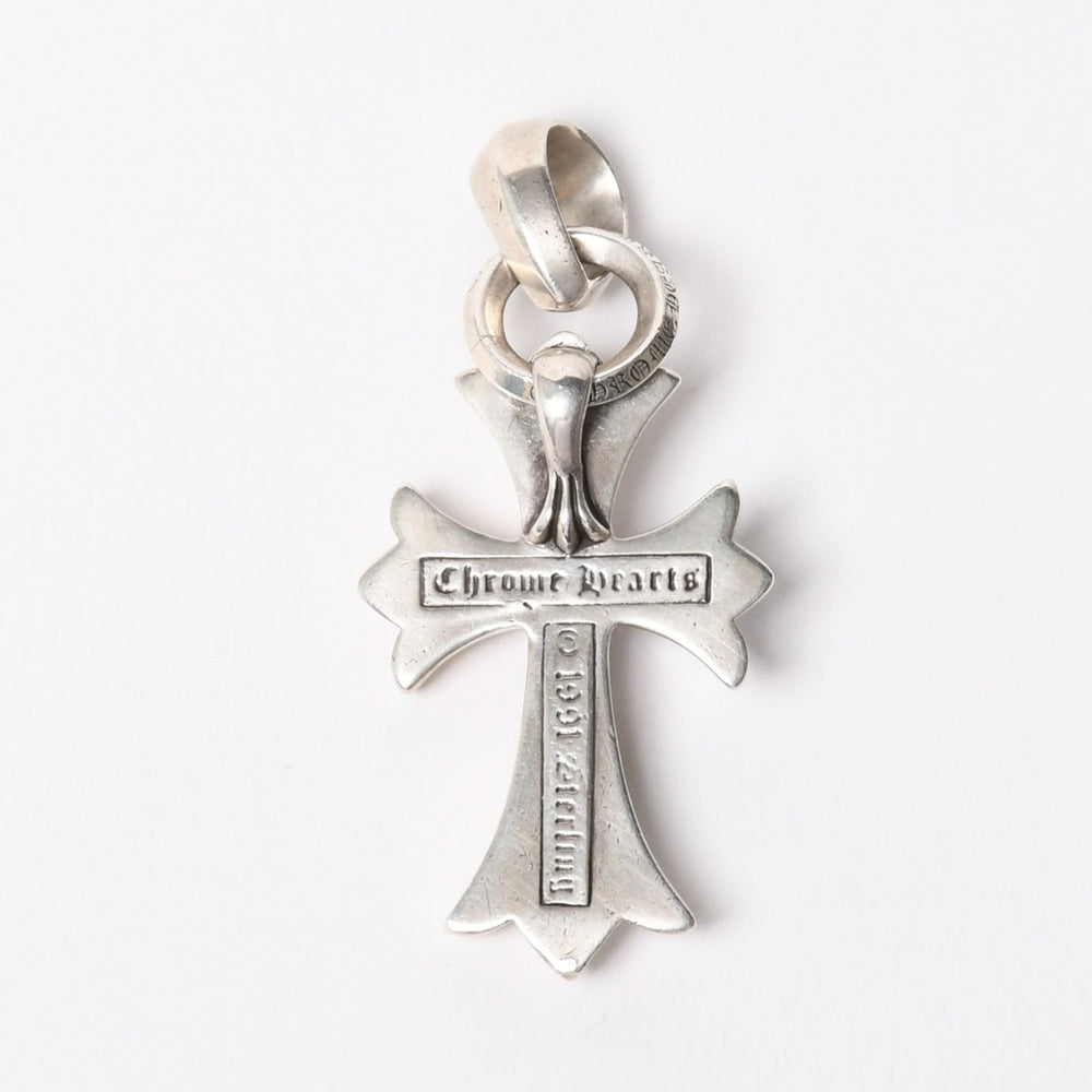 CHROME HEARTS クロムハーツ スモールCHクロス ウィズベイル ペンダント チャーム 重量約24.75g シルバー シルバー925 美品 中古 4a007037