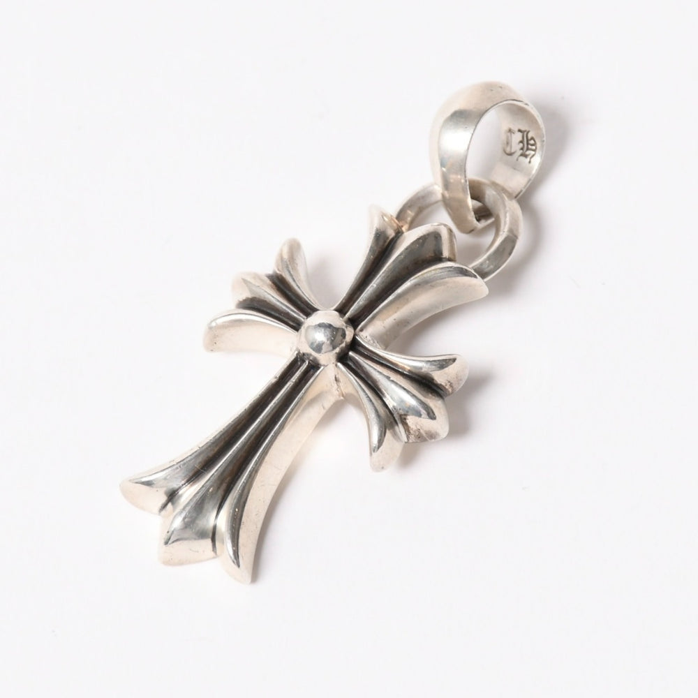 CHROME HEARTS クロムハーツ スモールCHクロス ウィズベイル ペンダント チャーム 重量約24.75g シルバー シルバー925 美品 中古 4a007037
