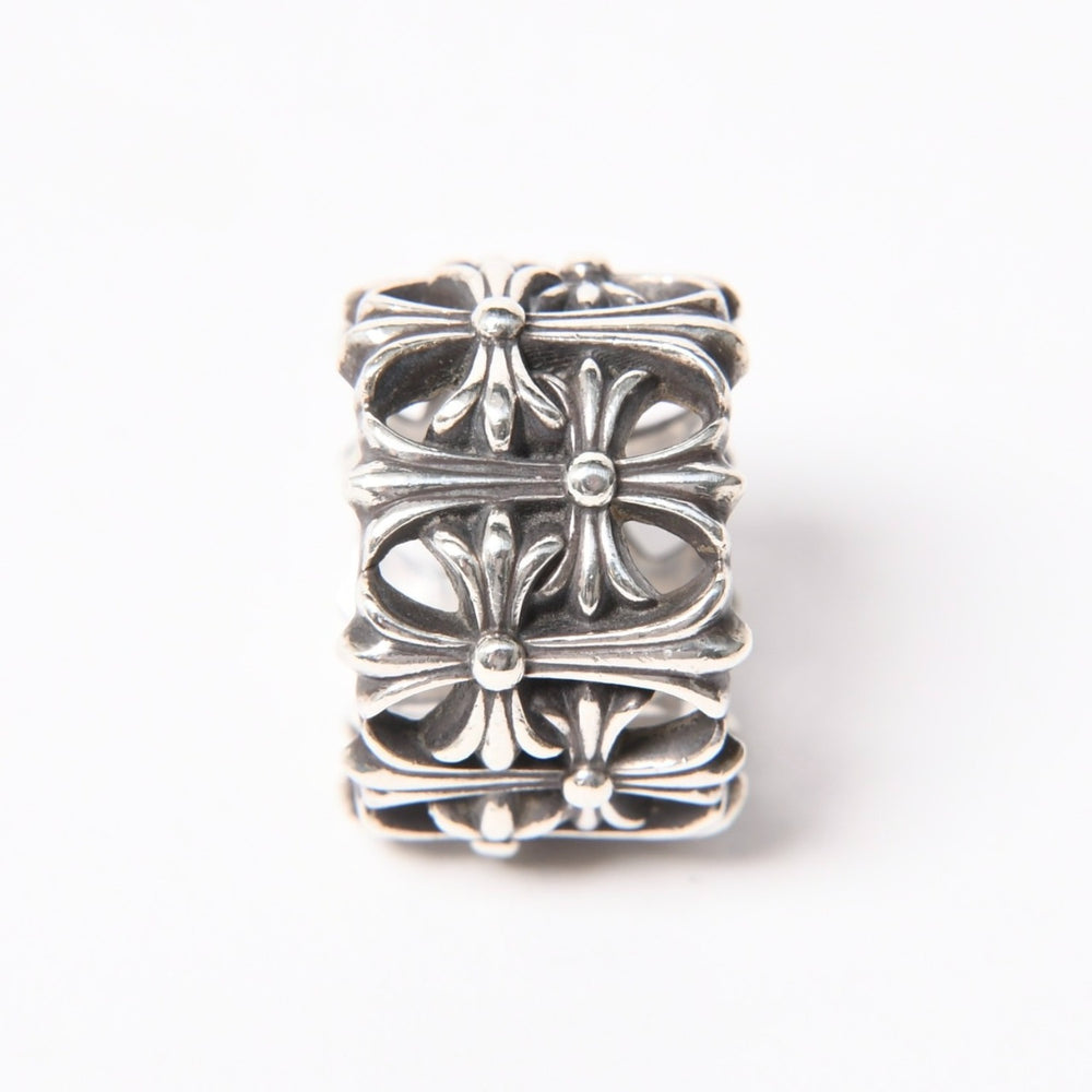極美品 CHROME HEARTS クロムハーツ セメタリークロスリング 重量約19.70g 16.5号 SV925 シルバー925 アクセサリー 指輪 中古 4a008201