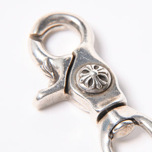 極美品 CHROME HEARTS クロムハーツ 2クリップショート #1 マルチボールウォレットチェーン 重量約148.3ｇ 全長約46cm 16リンク 中古 4a008143