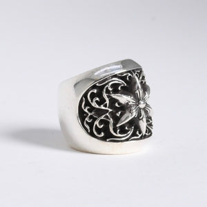 極美品 CHROME HEARTS クロムハーツ CLASSIC OVAL STAR クラシック オーバルスターリング 重量約33.95g サイズ11.5号 中古 4a008230