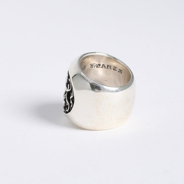極美品 CHROME HEARTS クロムハーツ CLASSIC OVAL STAR クラシック オーバルスターリング 重量約33.95g サイズ11.5号 中古 4a008230