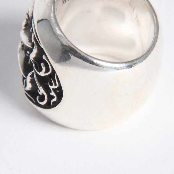 極美品 CHROME HEARTS クロムハーツ CLASSIC OVAL STAR クラシック オーバルスターリング 重量約33.95g サイズ11.5号 中古 4a008230