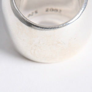 極美品 CHROME HEARTS クロムハーツ CLASSIC OVAL STAR クラシック オーバルスターリング 重量約33.95g サイズ11.5号 中古 4a008230
