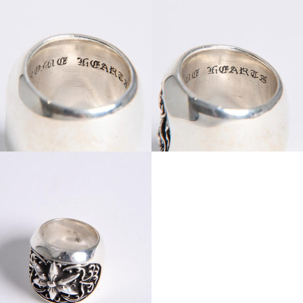 極美品 CHROME HEARTS クロムハーツ CLASSIC OVAL STAR クラシック オーバルスターリング 重量約33.95g サイズ11.5号 中古 4a008230