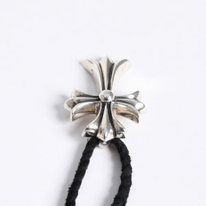 極美品 CHROME HEARTS クロムハーツ CH CRS SML CL W/LACESTPPRV1 スモールCHクロス ボロチップブレイド ネックレス 重量38.60g 中古 4a007929