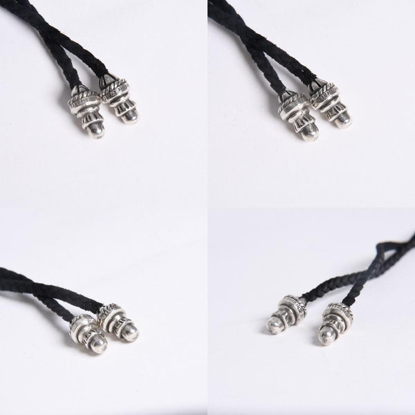 極美品 CHROME HEARTS クロムハーツ CH CRS SML CL W/LACESTPPRV1 スモールCHクロス ボロチップブレイド ネックレス 重量38.60g 中古 4a007929