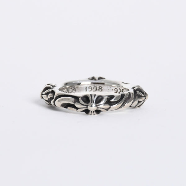 極美品 CHROME HEARTS クロムハーツ SBT BAND RING SBT バンドリング 指輪 重量約7.25g サイズ10.5号 シルバー925 中古 4a007931
