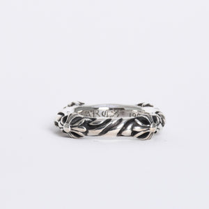 極美品 CHROME HEARTS クロムハーツ SBT BAND RING SBT バンドリング 指輪 重量約7.25g サイズ10.5号 シルバー925 中古 4a007931