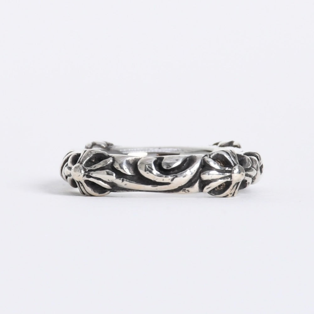極美品 CHROME HEARTS クロムハーツ SBT BAND RING SBT バンドリング 指輪 重量約7.25g サイズ10.5号 シルバー925 中古 4a007931