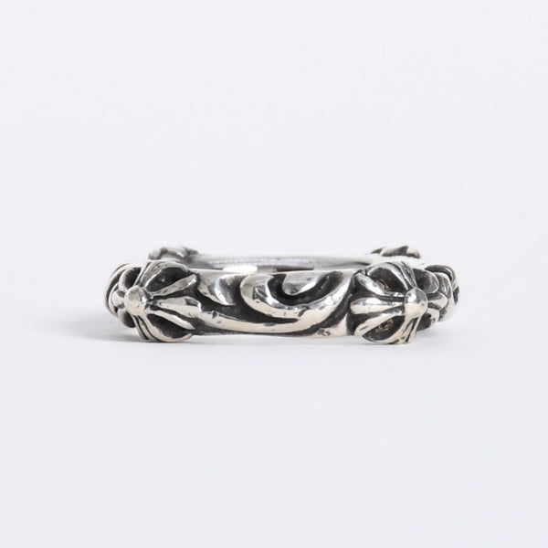 極美品 CHROME HEARTS クロムハーツ SBT BAND RING SBT バンドリング 指輪 重量約7.25g サイズ10.5号 シルバー925 中古 4a007931