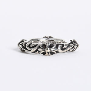 極美品 CHROME HEARTS クロムハーツ SBT BAND RING SBT バンドリング 指輪 重量約7.25g サイズ10.5号 シルバー925 中古 4a007931