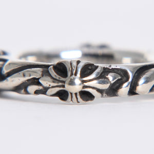 極美品 CHROME HEARTS クロムハーツ SBT BAND RING SBT バンドリング 指輪 重量約7.25g サイズ10.5号 シルバー925 中古 4a007931