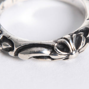極美品 CHROME HEARTS クロムハーツ SBT BAND RING SBT バンドリング 指輪 重量約7.25g サイズ10.5号 シルバー925 中古 4a007931