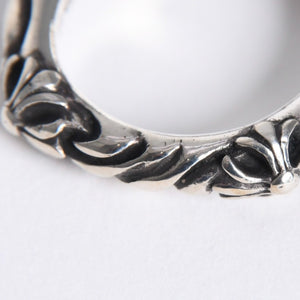 極美品 CHROME HEARTS クロムハーツ SBT BAND RING SBT バンドリング 指輪 重量約7.25g サイズ10.5号 シルバー925 中古 4a007931