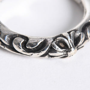 極美品 CHROME HEARTS クロムハーツ SBT BAND RING SBT バンドリング 指輪 重量約7.25g サイズ10.5号 シルバー925 中古 4a007931